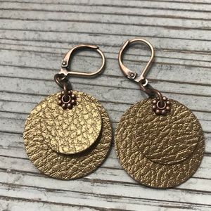 Hidden Grace. Bronze Deluxe Faux Earrings.